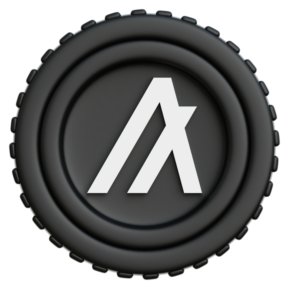 Algorand Coin Crypto 3d Illustration png