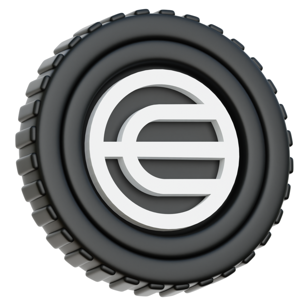 Worldcoin WLD Coin 3d Illustration png