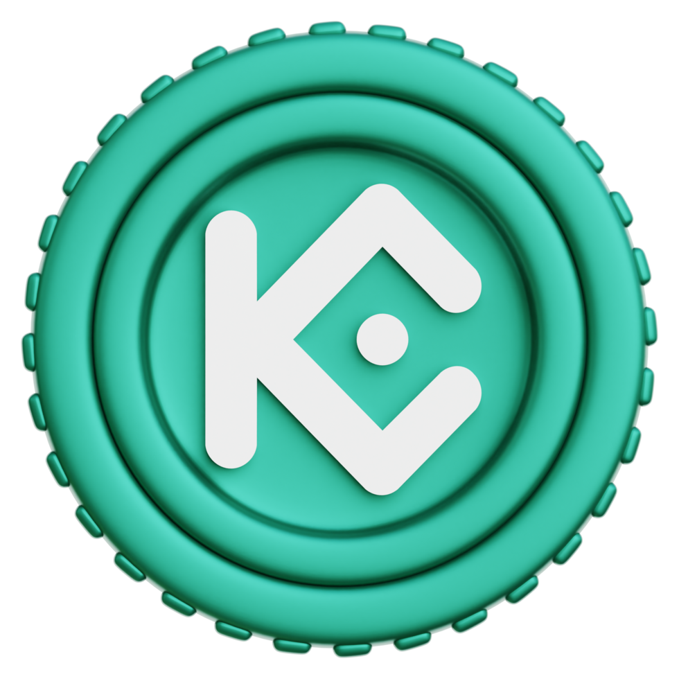 Kucoin Coin Crypto 3d Illustration png
