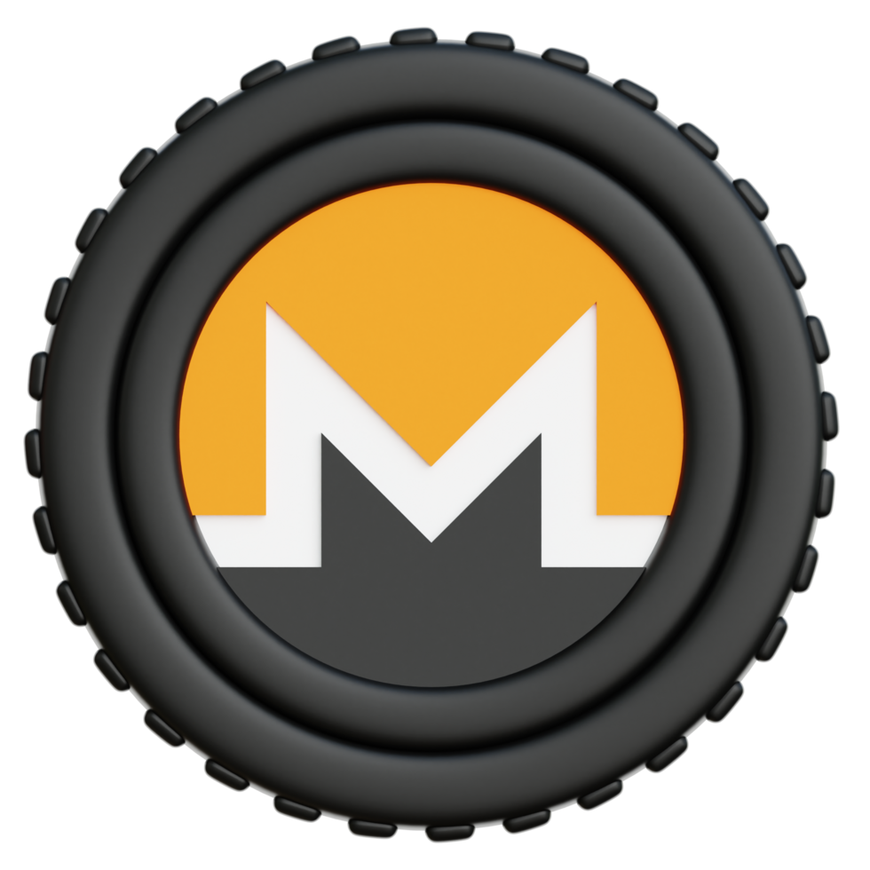 Monero Coin Crypto 3d Illustration png