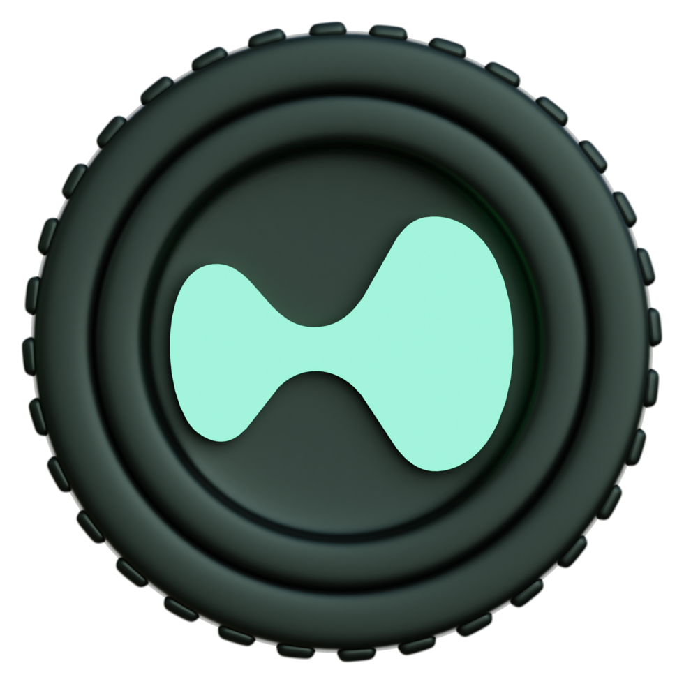 Hyperliquid Coin Crypto 3d Illustration png