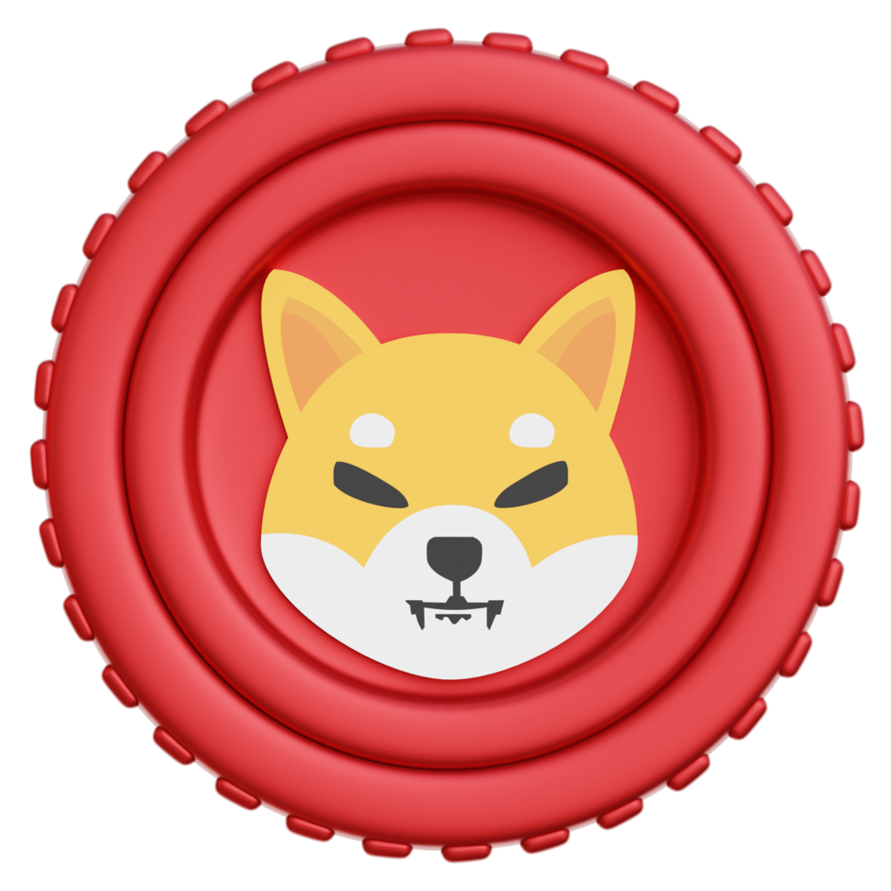Shiba Inu Coin Crypto 3d Illustration png
