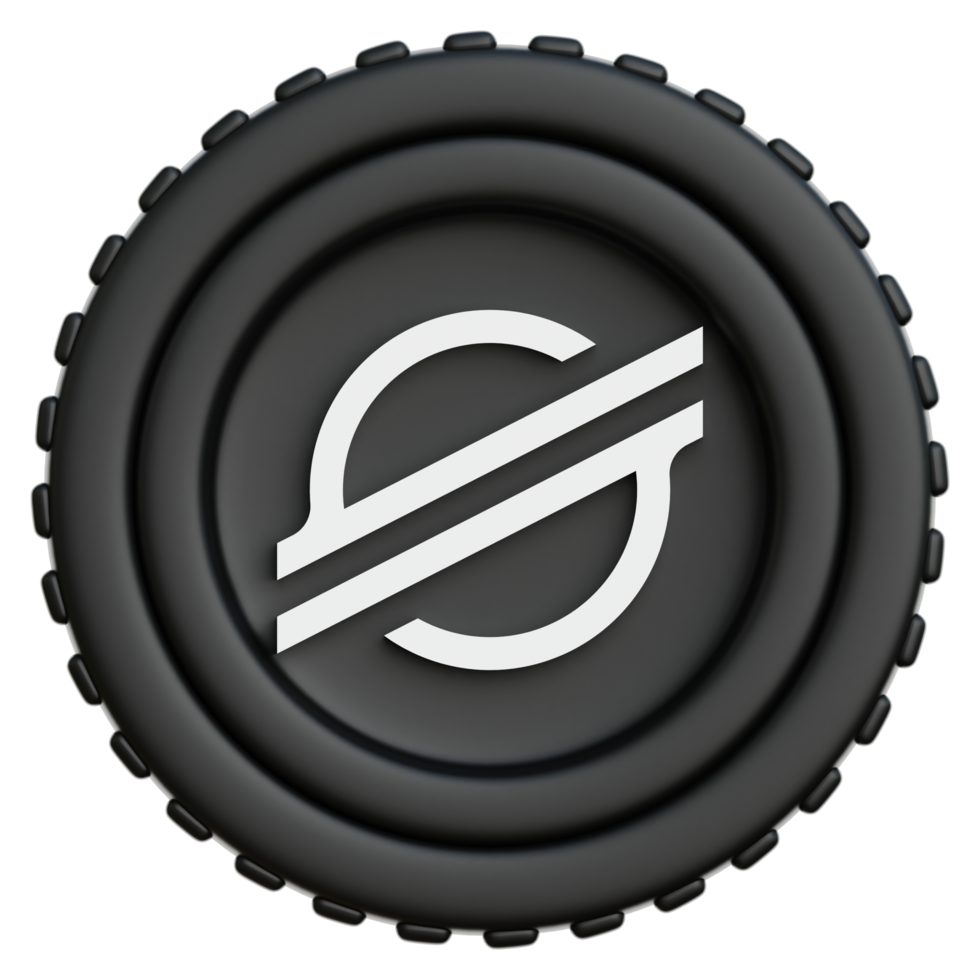Stellar Coin Crypto 3d Illustration png