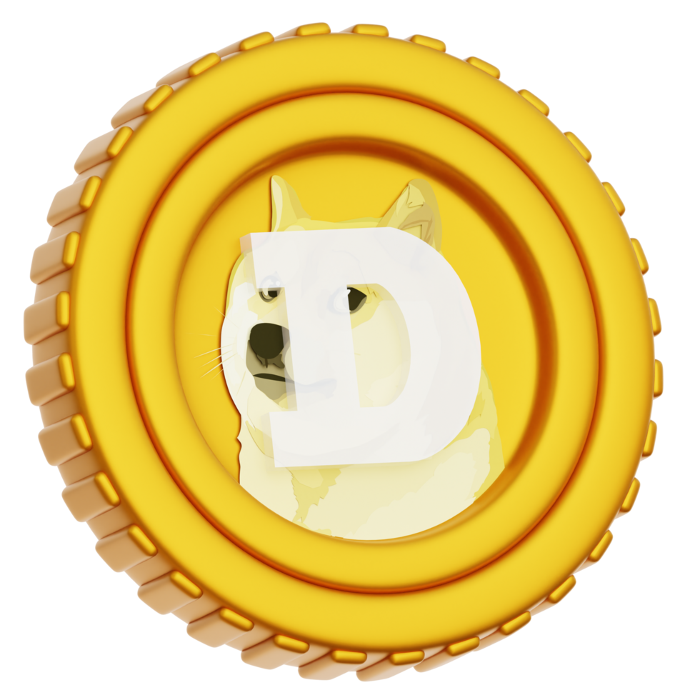 Doge Coin 3d Illustration png