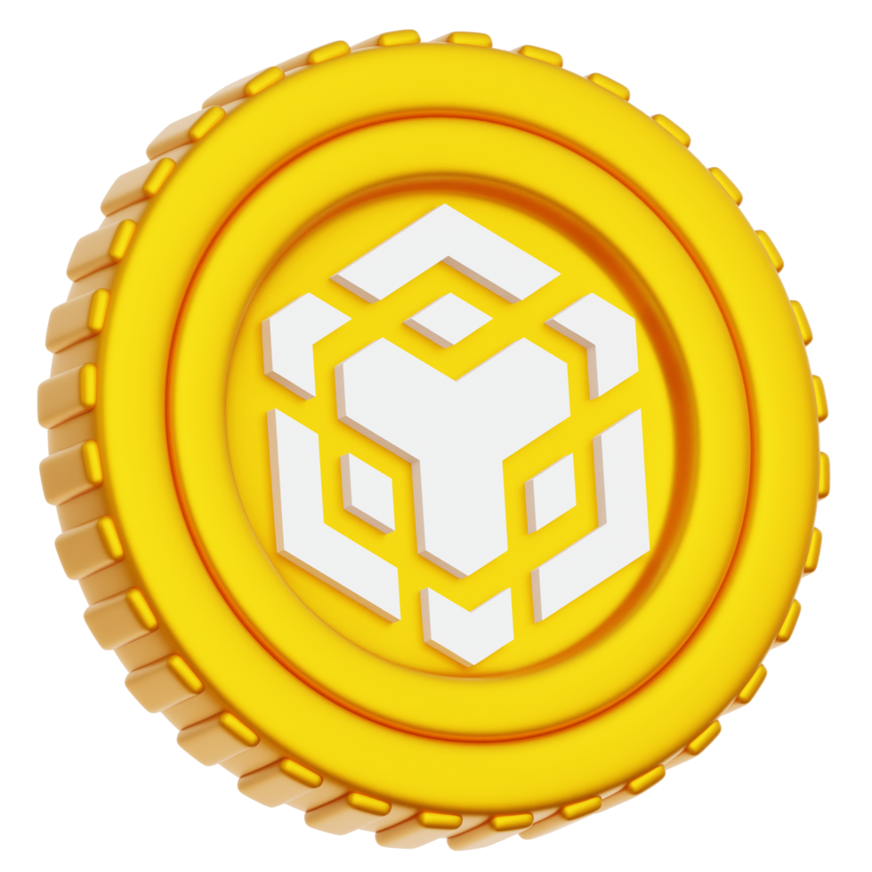 BNB Binance Coin 3d Illustration png
