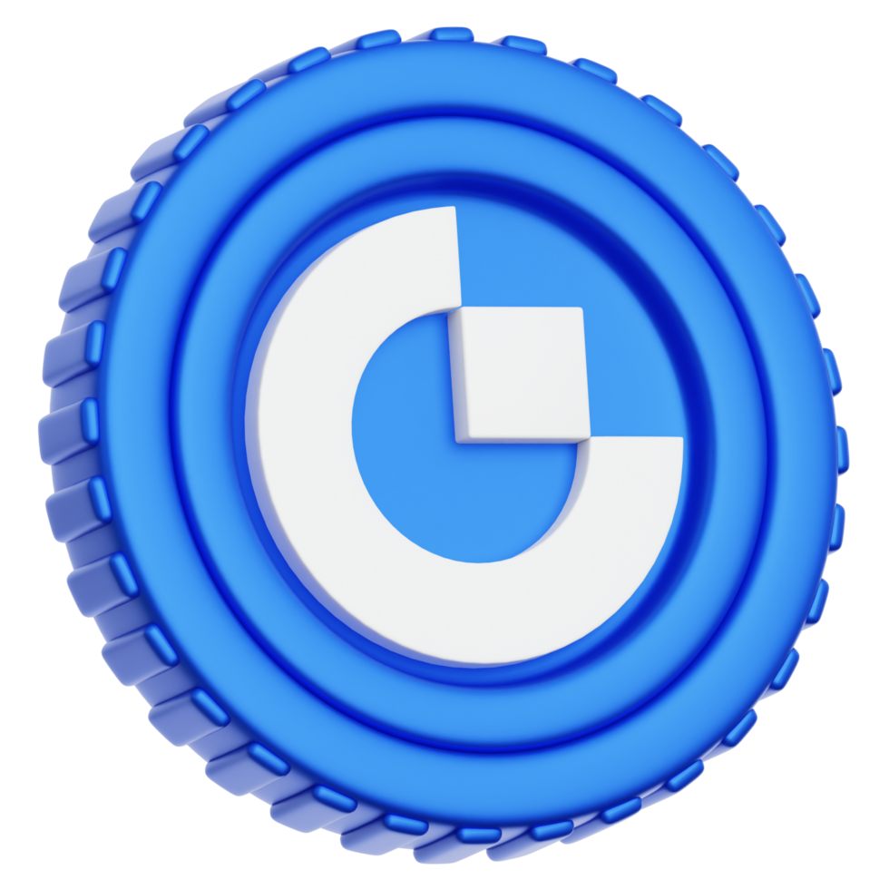 Gate Token GT Coin 3d Illustration png