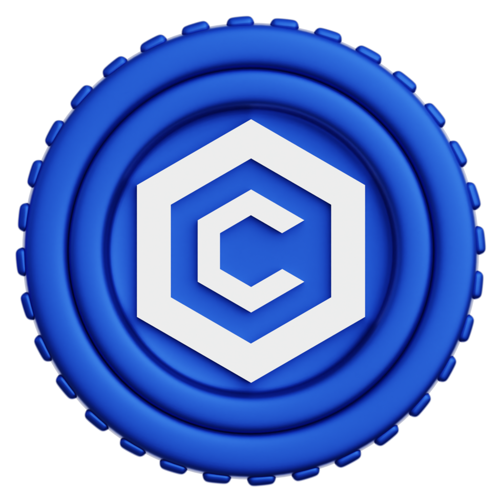 Cronos Coin Crypto 3d Illustration png