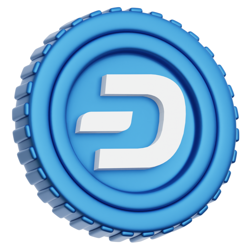 Dash Coin 3d Illustration png