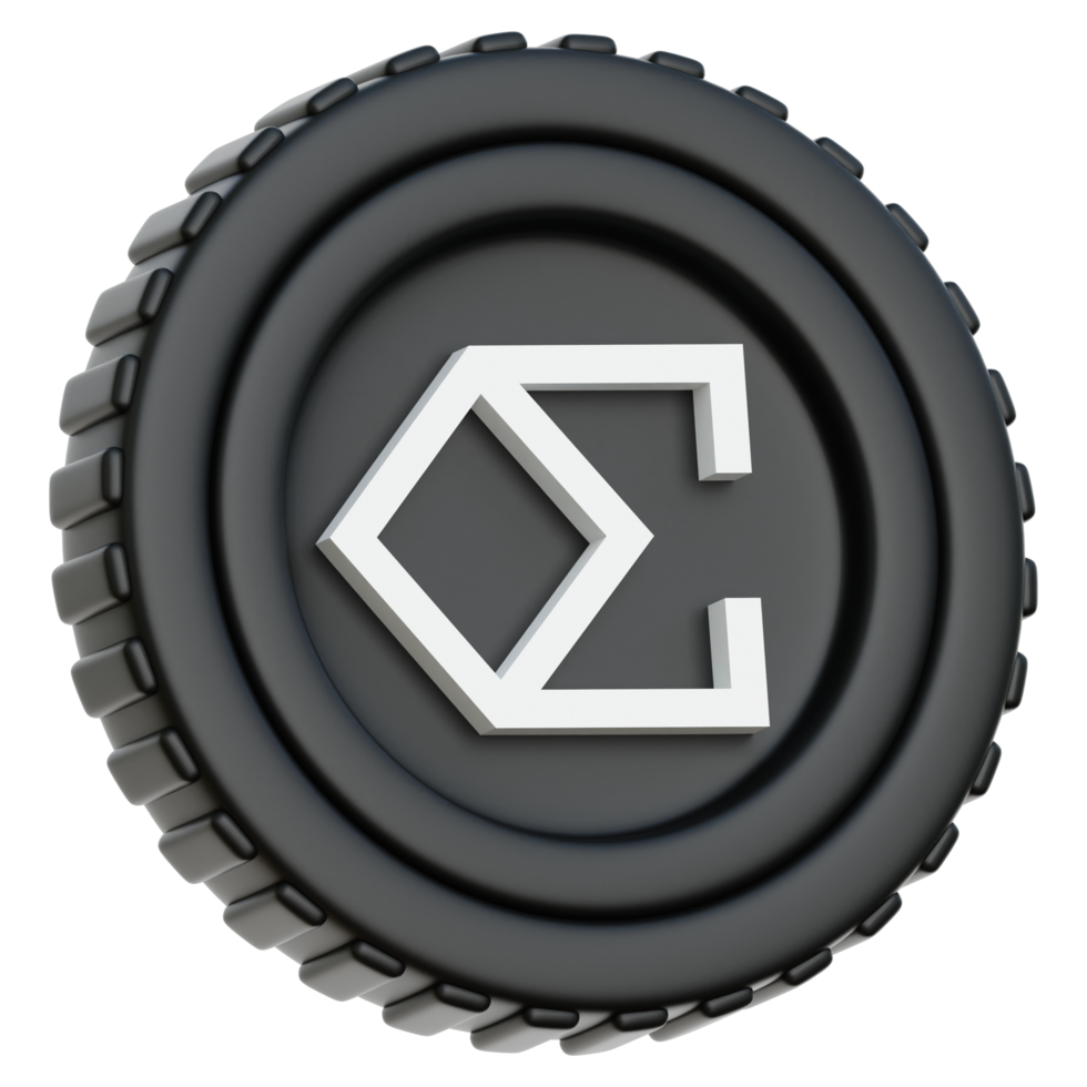 Ethena ENA Coin 3d Illustration png