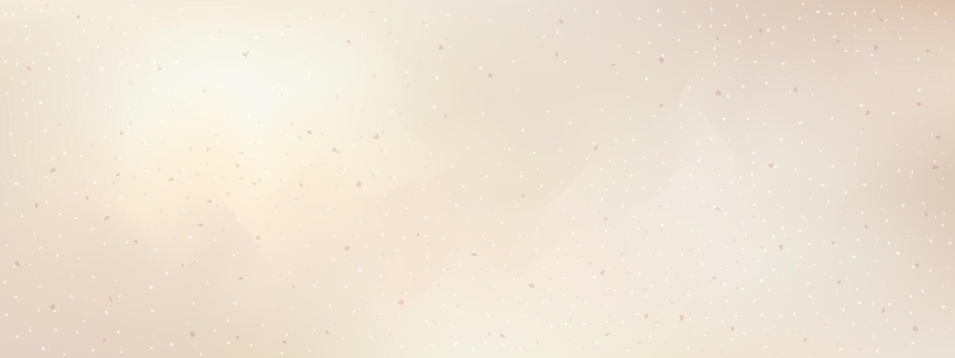 Seamless cream paper texture with soft grain and scattered speckles. recycled craft background with natural particles, dust, and fiber. Suitable for eco or retro design. vector