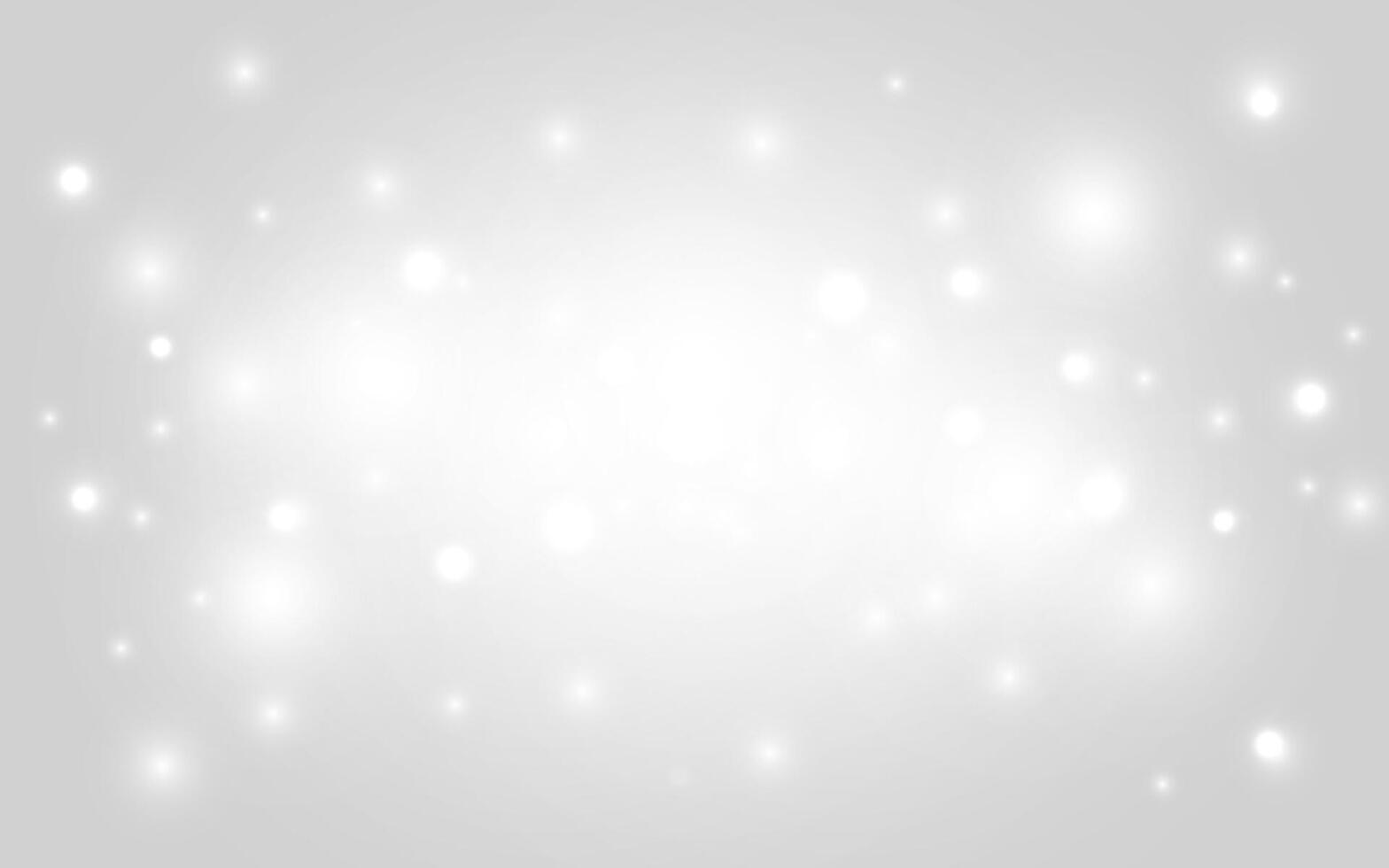 White Bokeh Sparkles on Soft Grey Background, Minimal Abstract Light for Elegant and Clean Designs, Background decoration vector