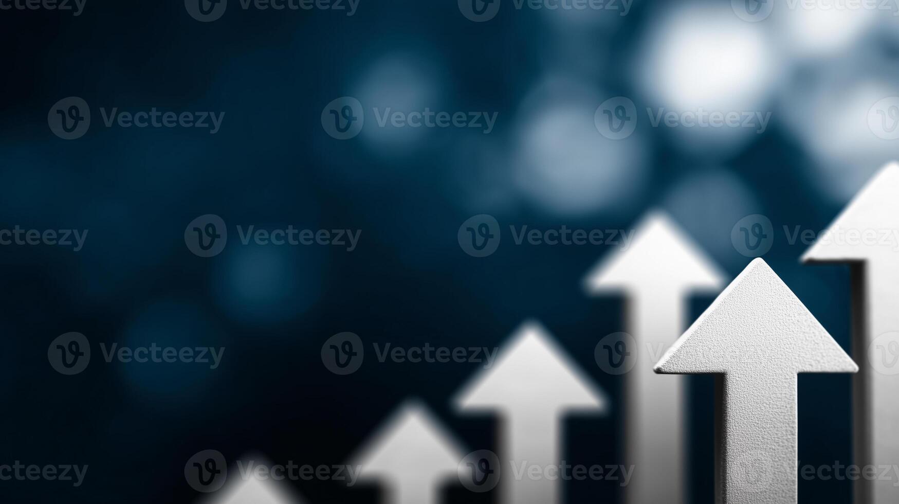 Dynamic blue arrows symbolize growth and progress in business and technology sectors, emphasizing upward trends photo