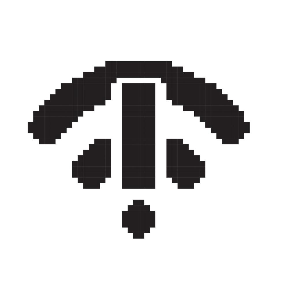 wifi interference pixel art vector