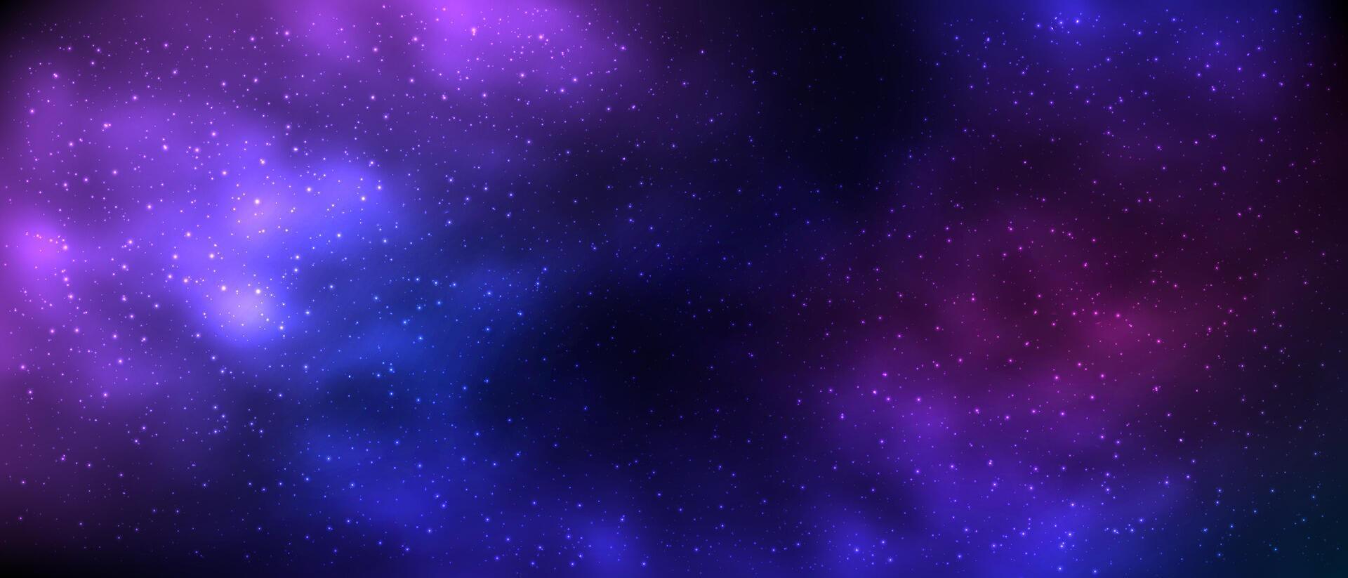 Colorful cosmic background with stars vector
