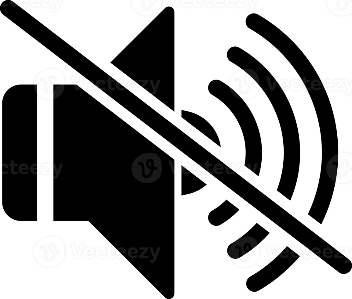 Silent Sound off flat icon for your web design, logo, UI. illustration. png