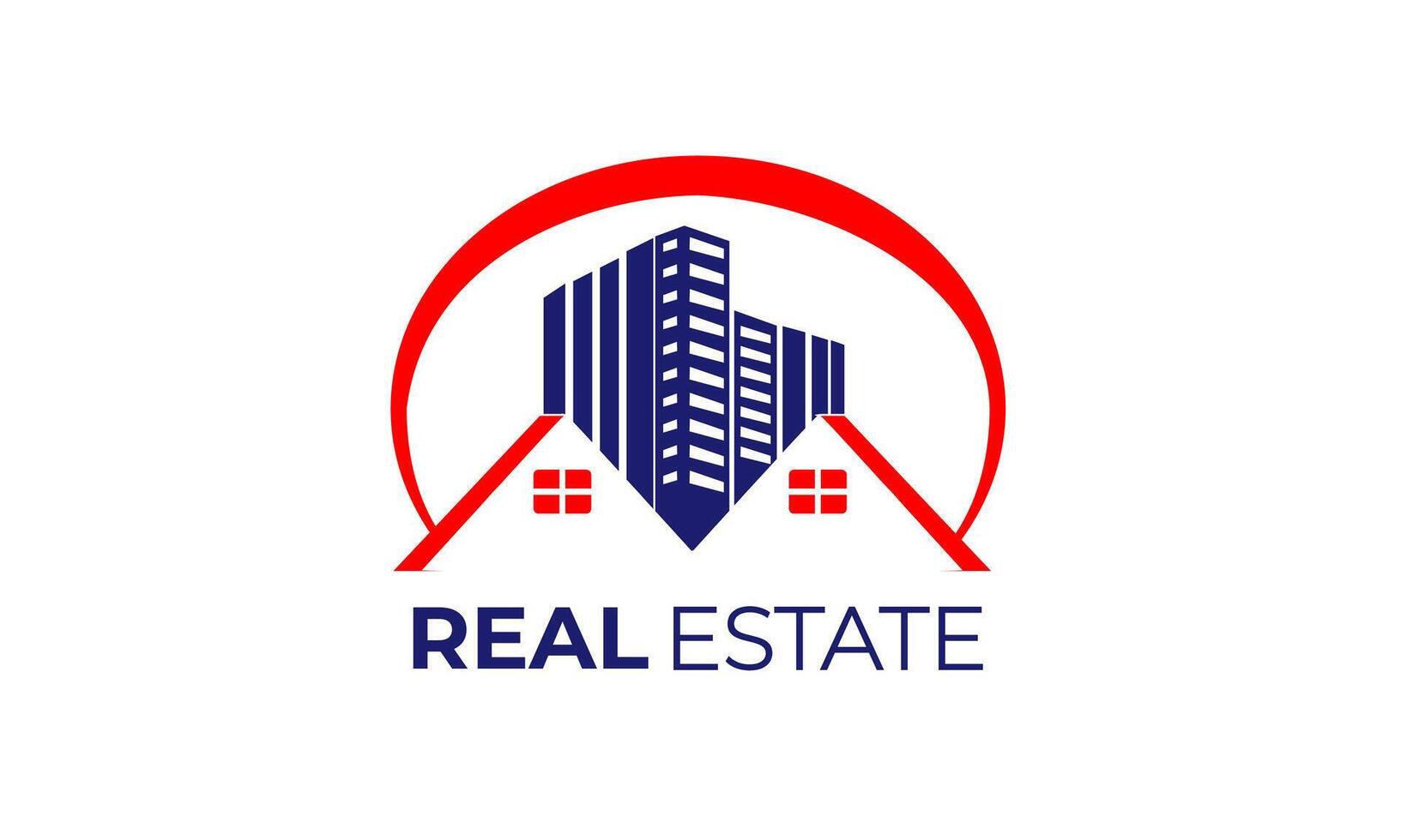Real Estate Custom Design Logo vector