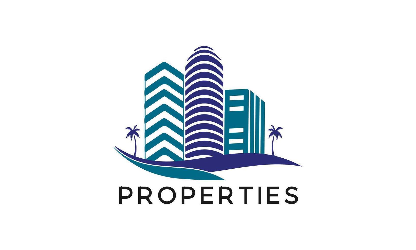 Real Estate Elegant Design Logo Template vector