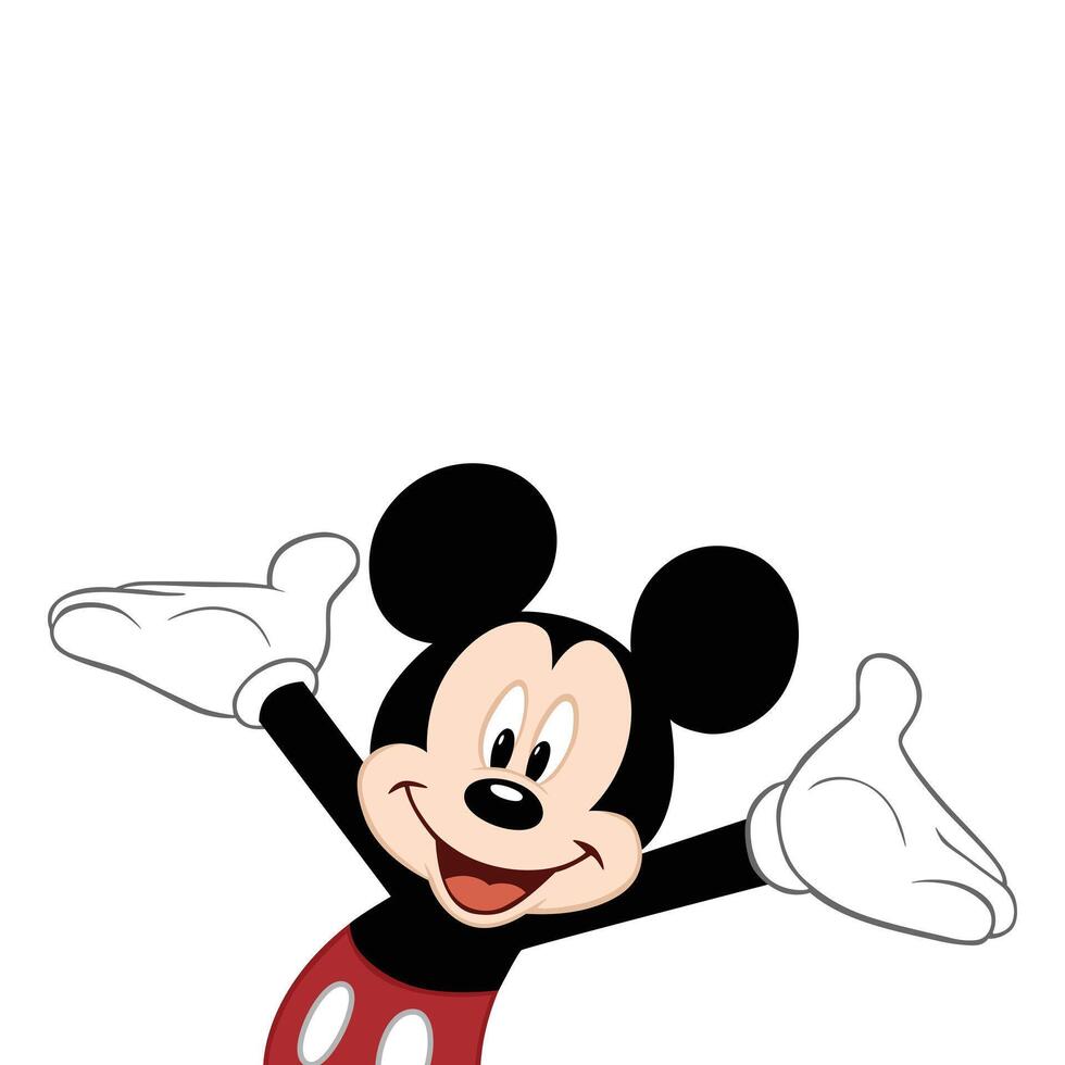 mickey welcome funny vector