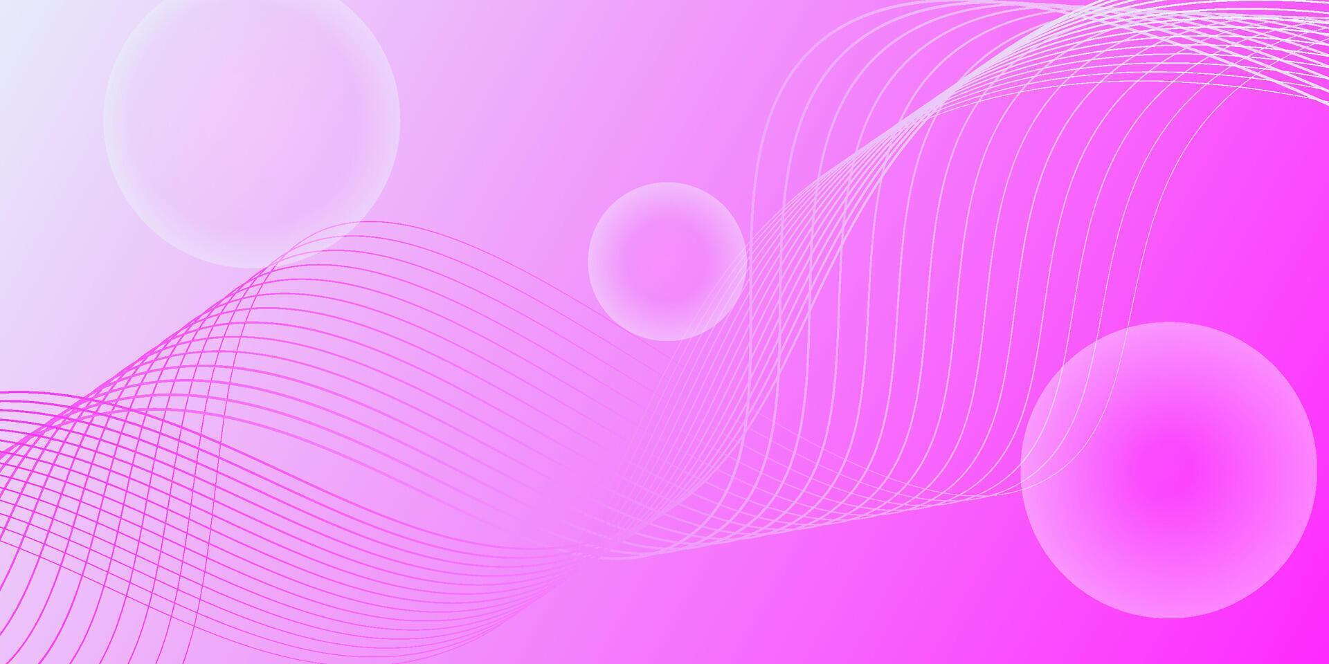 Bright pink background with simple wavy line pattern. Trendy simple dynamic color. EPS10 vector