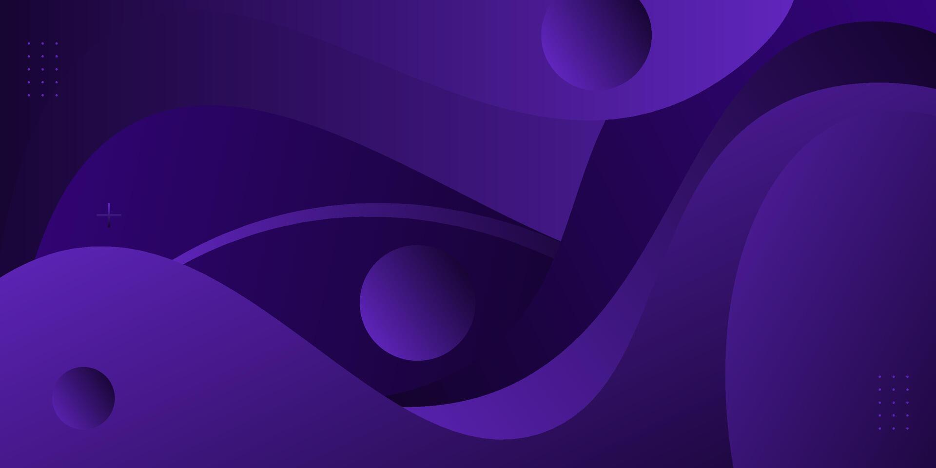 Abstract dark purple geometric 3D wave background. Wave color background with wave pattern design. Fluid shape composition. eps10 vector