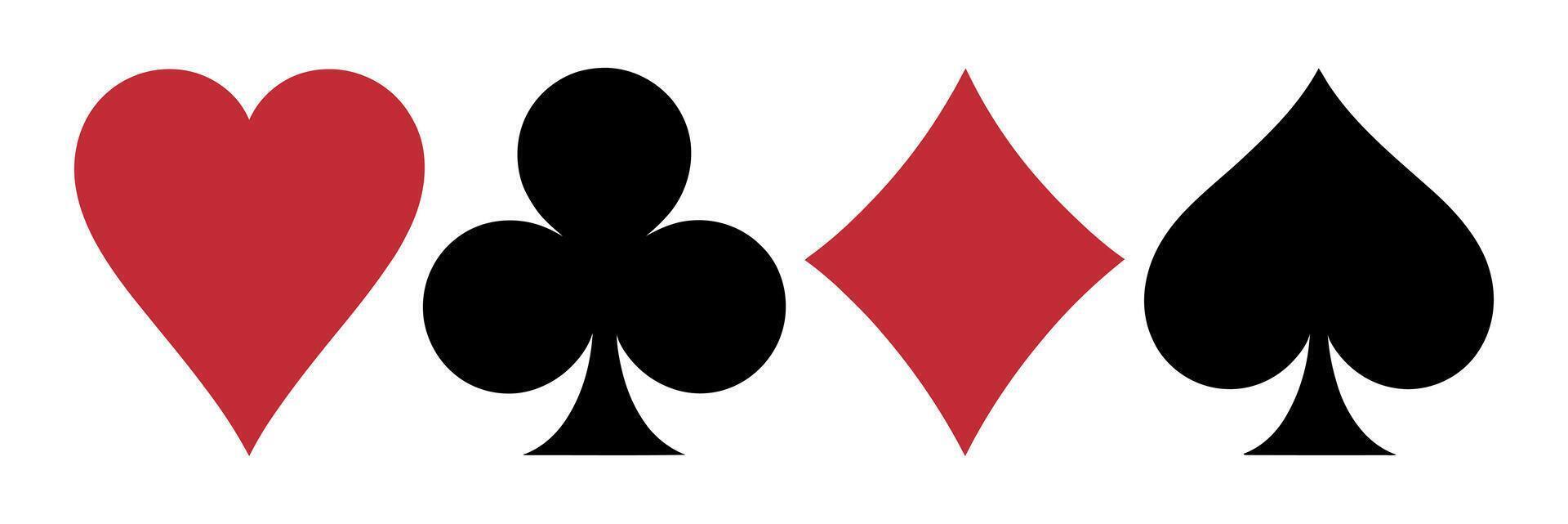 Playing Card Suits vector