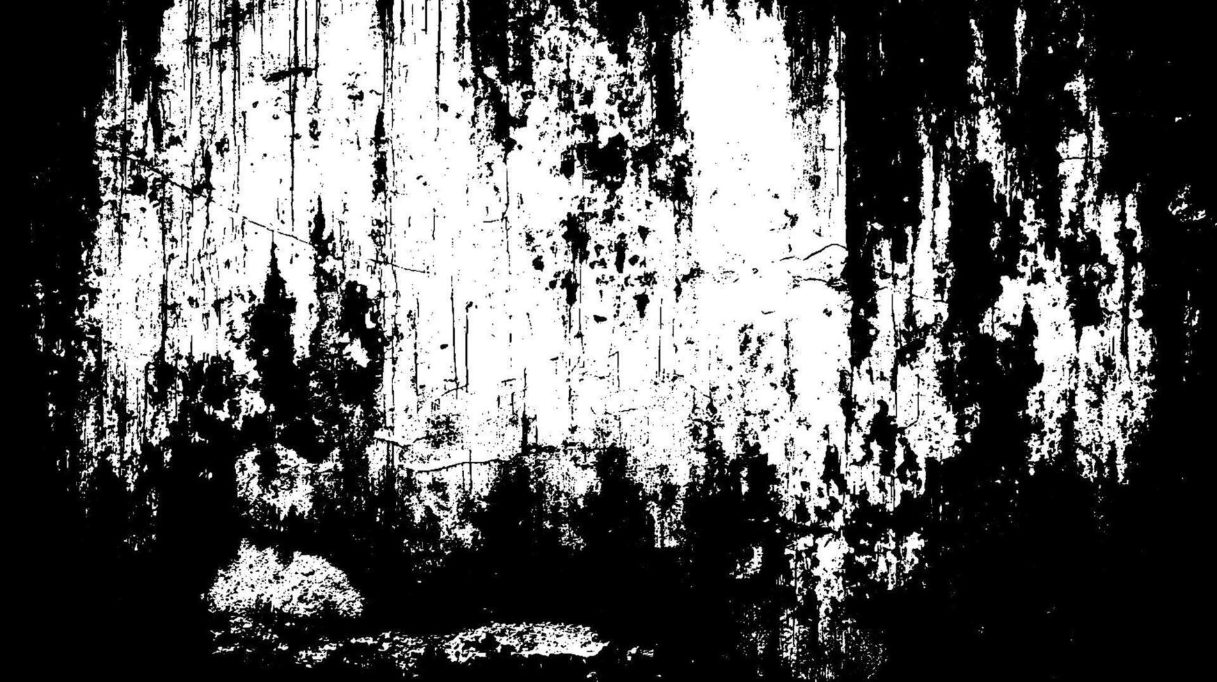 Grunge texture with abstract black and white pattern. Distressed wall style in vintage illustration. vector