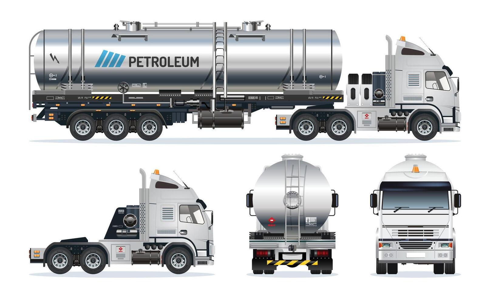 Petroleum tank truck illustration vector