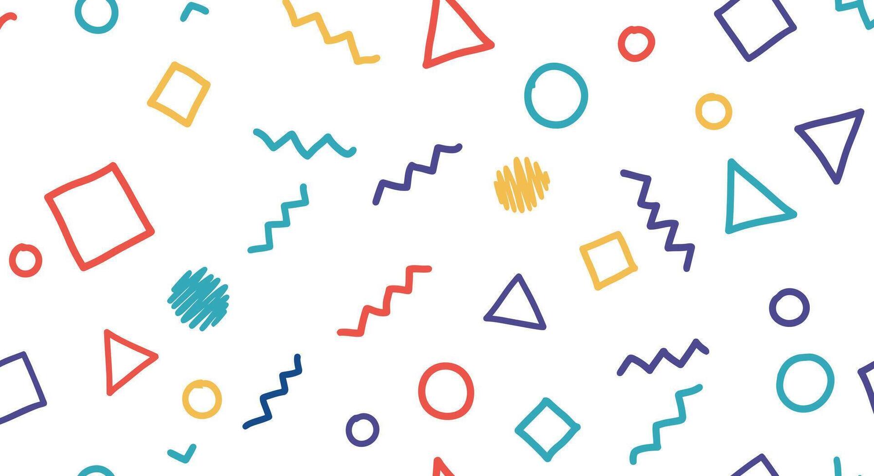 90s geometric pattern seamless background vector