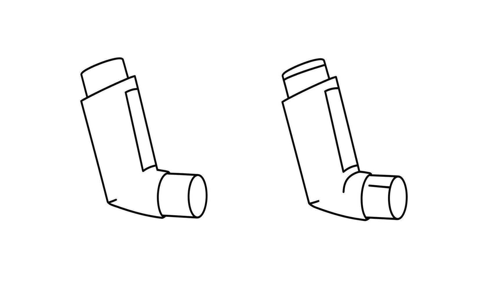 Two different types of pipes are shown on a white background vector
