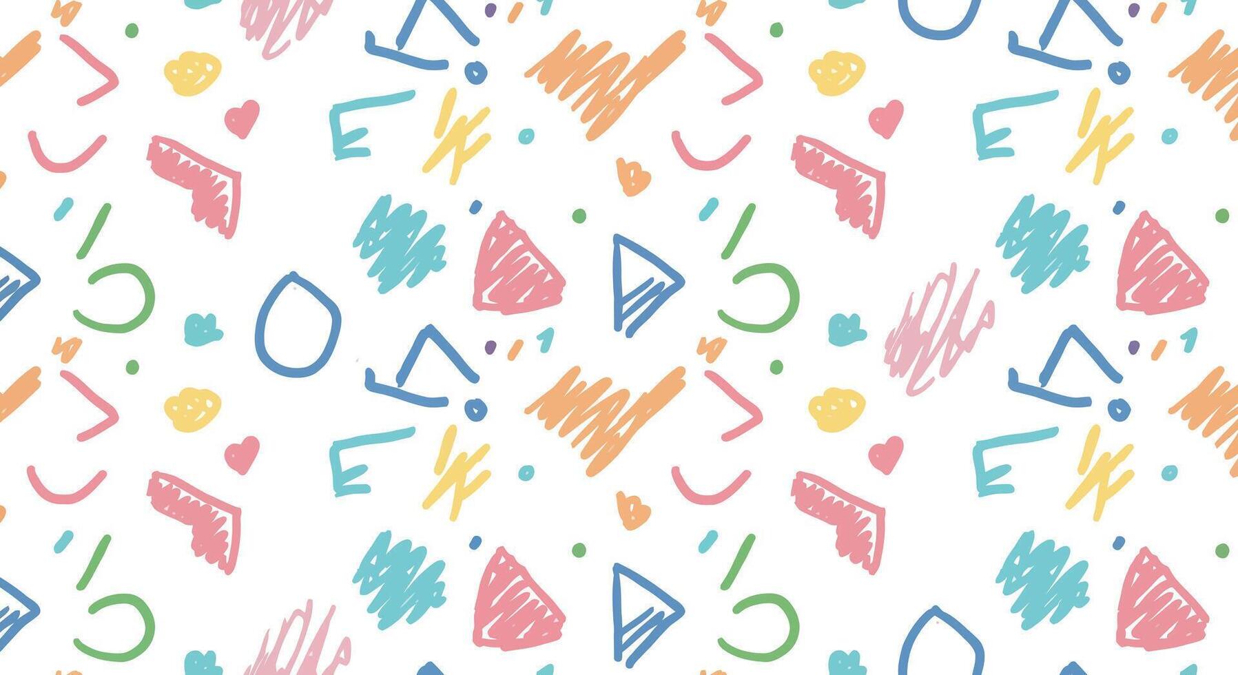 A colorful pattern with the letters e and o vector