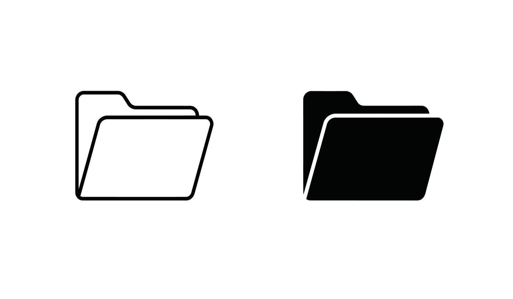 File folder icon illustration vector