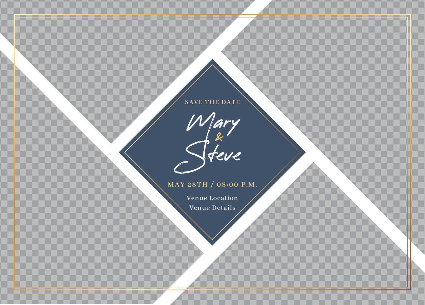 Elegant Couple Wedding Flyer Template Modern Vect Design Romantic Invitation Layout vector