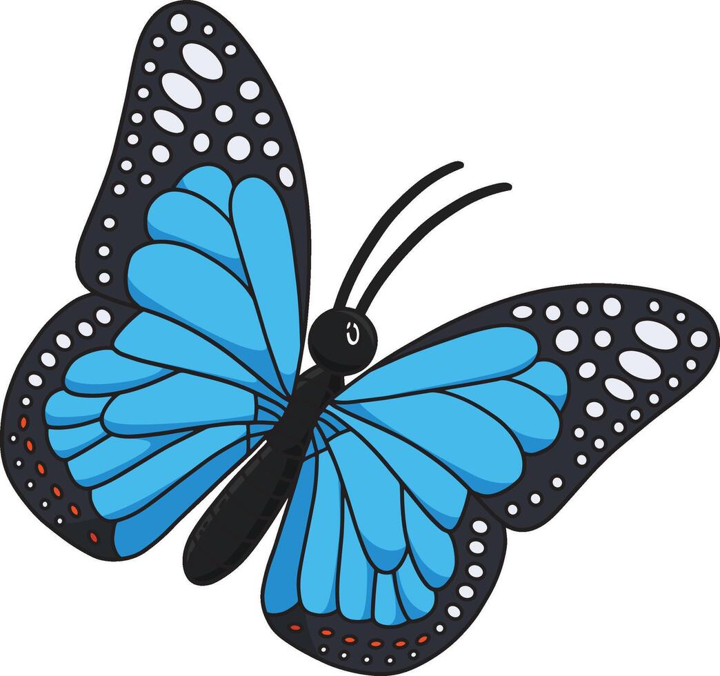Insect Blue Morpho Butterfly Animal Clipart vector