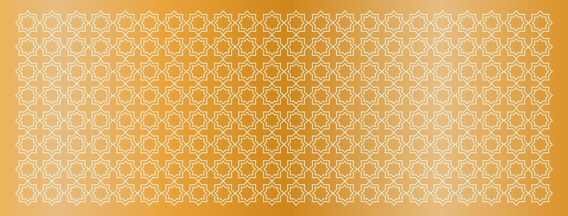 Gold and silver pattern islamic vector