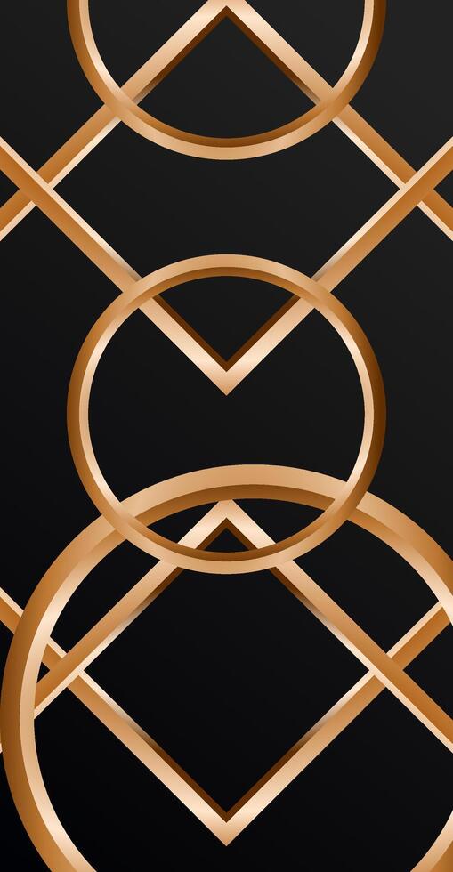 Elegant Black and Gold Background for Text or Logo Placement vector