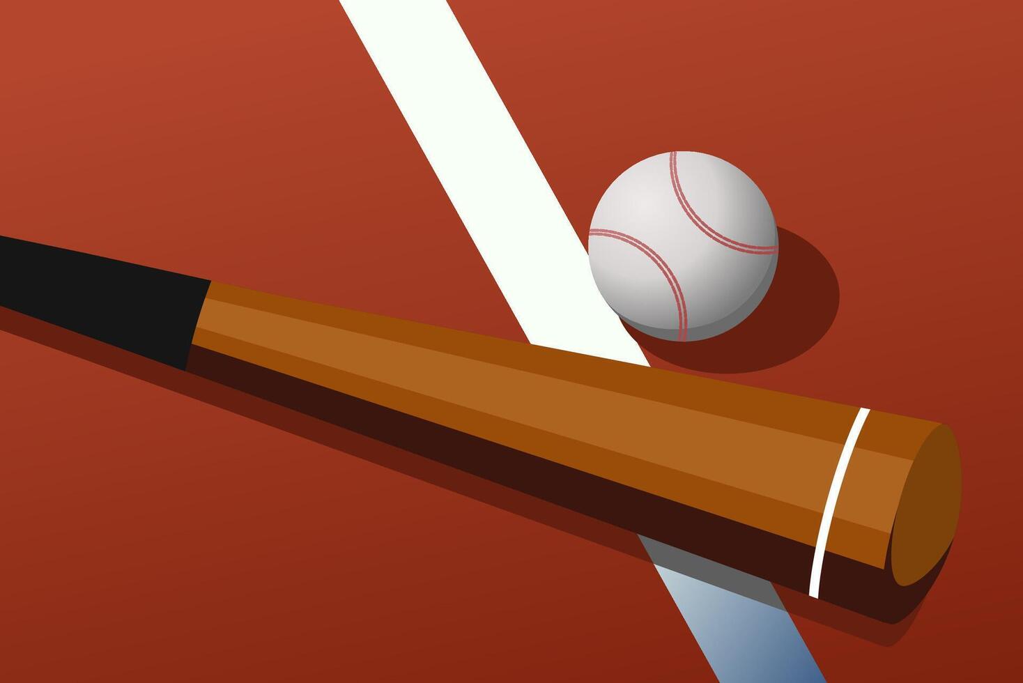 Baseball flat illustration vector