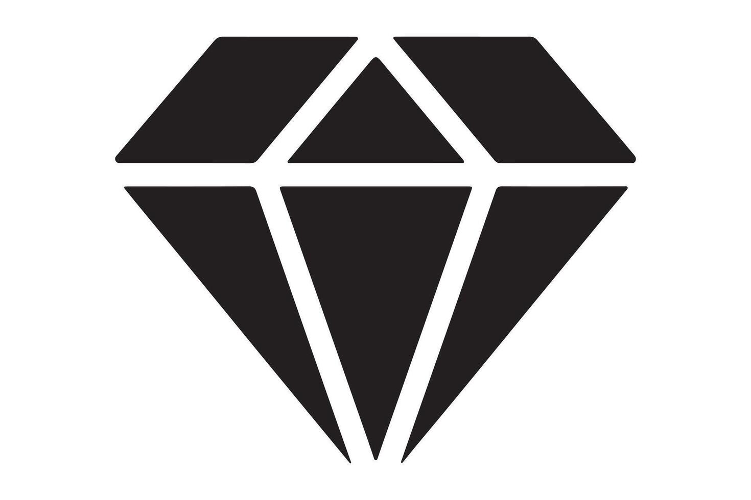 Isolated black diamond shape on a white background design vector