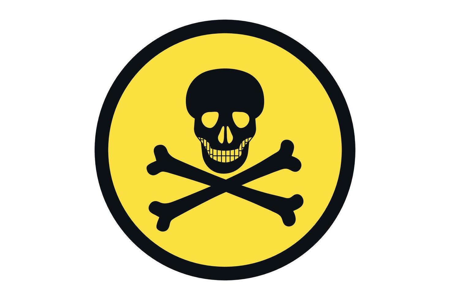 Poisons Logo Symbol In Yellow Black Color Illustration Design vector