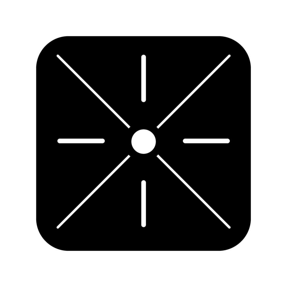 Crosshair icon. Simple illustration of crosshair icon for web.Aim or target sign. vector
