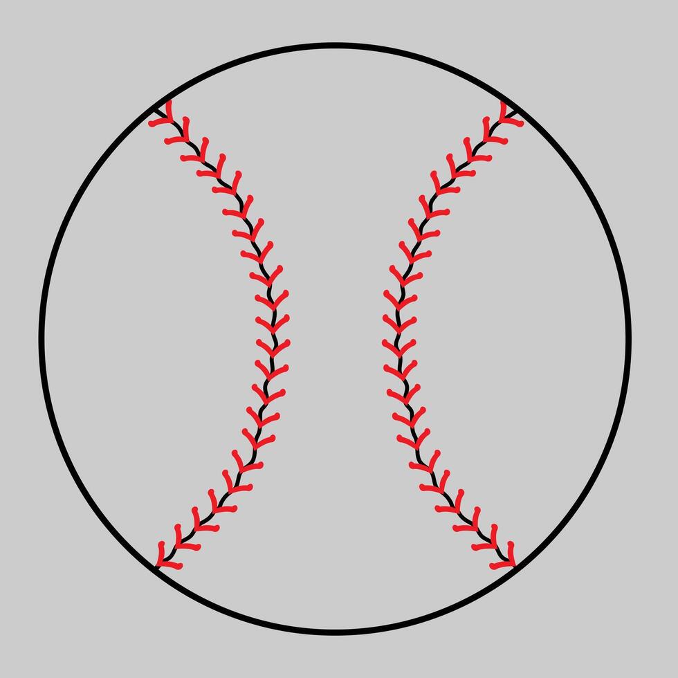 Baseball ball icon set. Baseball illustration sign collection. Baseball stitches logo. vector