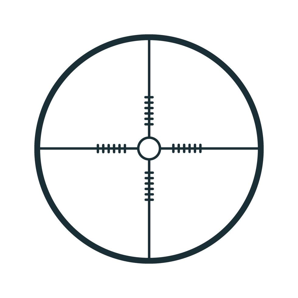 Aim sign. Crosshair icon. Simple illustration of crosshair icon for web vector