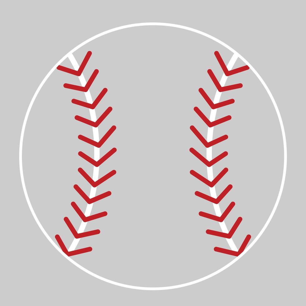 Baseball ball icon. Flat illustration of baseball ball icon for web vector