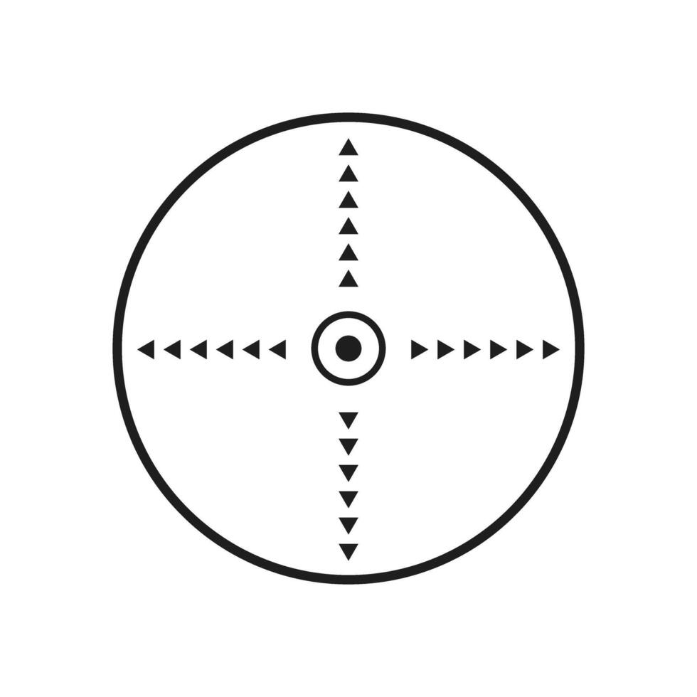 Crosshair icon. Target sport symbol. Flat design style eps 10 vector
