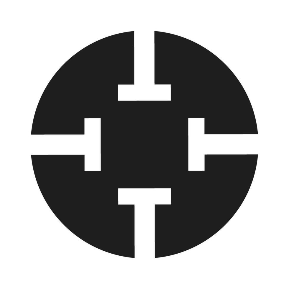 Crosshair icon. Target symbol. Flat design. eps 10. vector