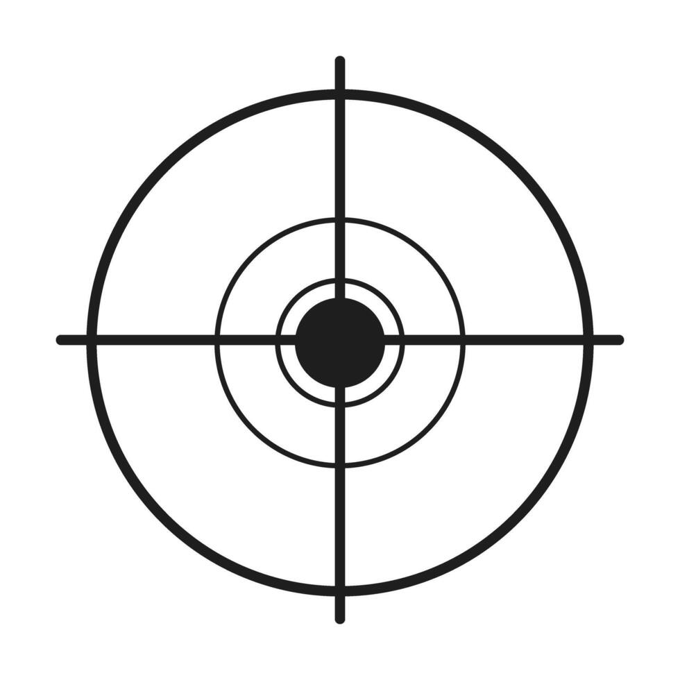 Crosshair icon. Aim illustration sign. Target symbol. vector