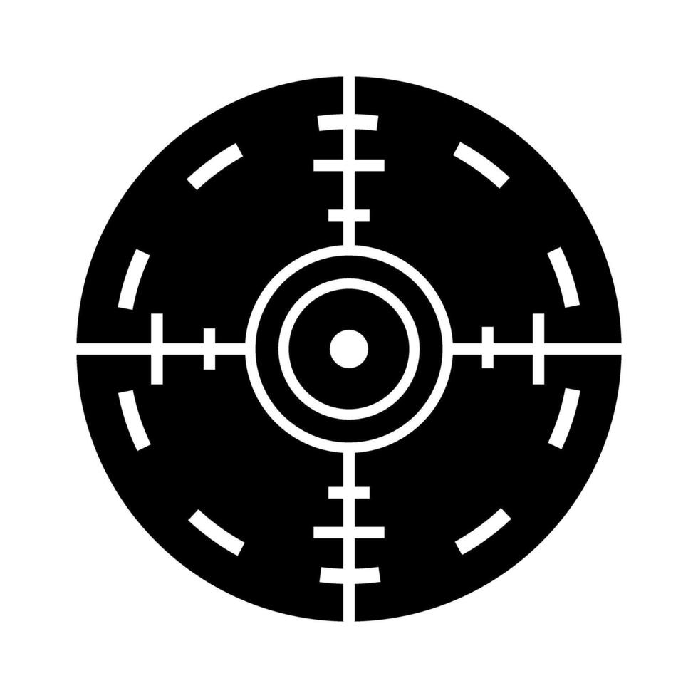 Target icon. Flat illustration. Isolated on white background. vector