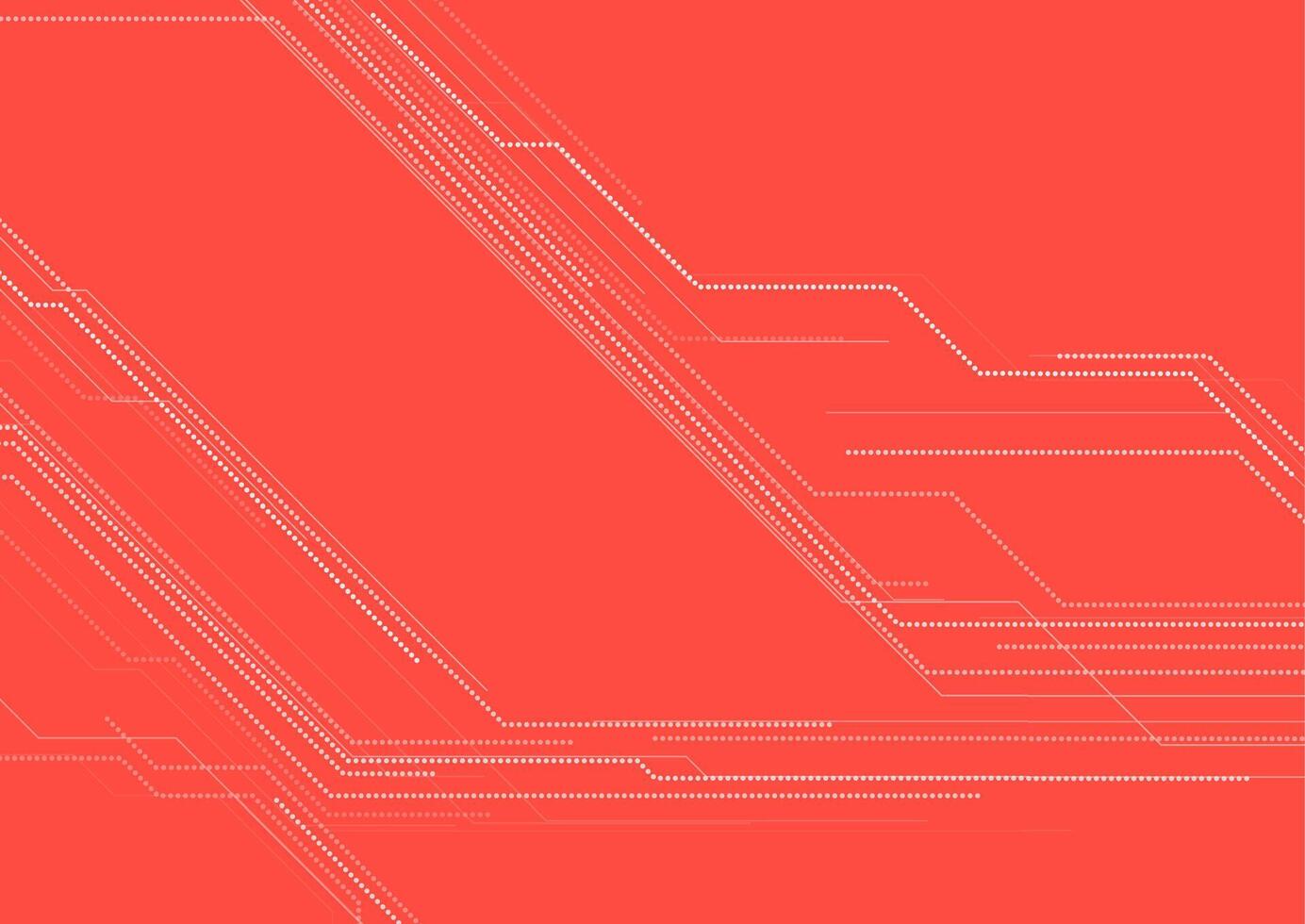 Bright red abstract technology futuristic background vector