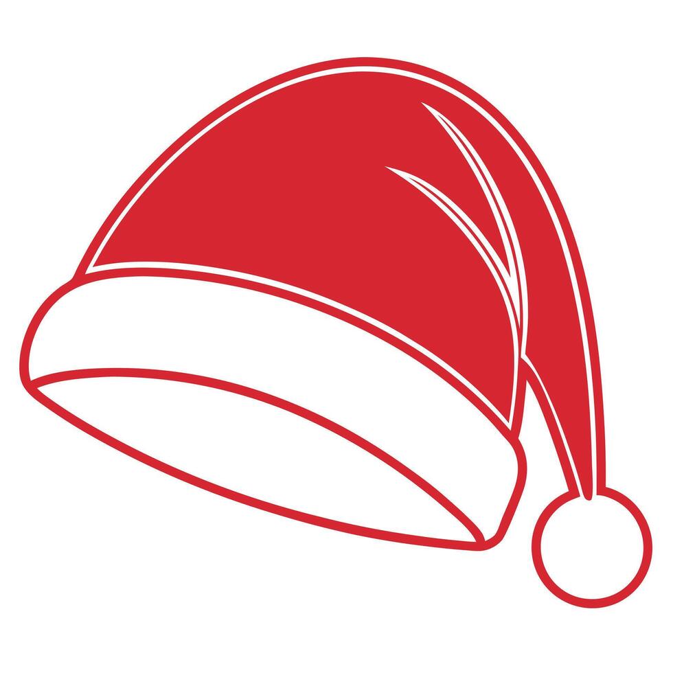 Black Beanie Christmas Style Icon vector