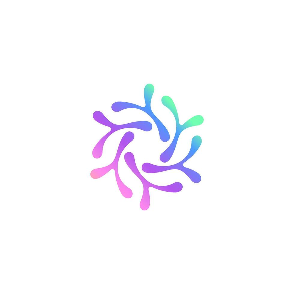 A colorful logo for a company vector