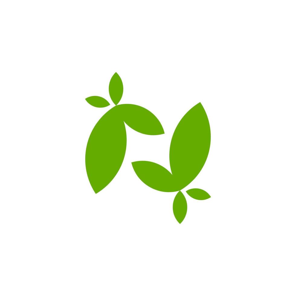 A logo for a company that makes green leafs vector